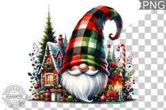 Christmas Gnome Sublimation - Clipart PNG Design Product Image 1