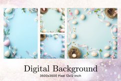 Easter Egg Background Backdrop Wallpaper Wall Art Product Image 1