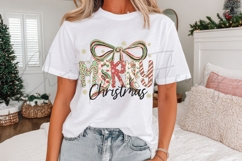 White Christmas Shirt Mockup Product Image 2