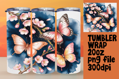 Creative 20oz Artwork for Sublimation , Flowers Product Image 1