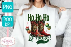 Funny Christmas sublimation PNG, Western Christmas PNG Product Image 3