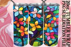 20oz Wrap: Tree Stained Glass Design Product Image 1