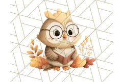 Woodland Autumn Critters PNG Clipart, Cute Fall Animals Product Image 5