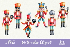 Disco Nutcracker Clipart Retro Groovy Disco Christmas PNG Product Image 1