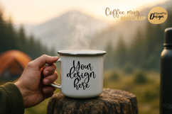 Camping and Nature Mug Mockup Enamel Cup Bundle Product Image 5
