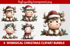 Whimsical Christmas Clipart | Cute Festive Holiday PNG Product Image 1