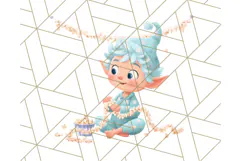 Santa’s Pajama Day Clipart, Cute Christmas Bedtime PNG Product Image 5