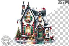 Christmas House Sublimation - Clipart PNG Design Product Image 1