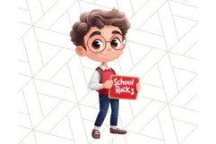 Boy Teacher Clipart PNG, Cute Male Teacher Illustration Product Image 5