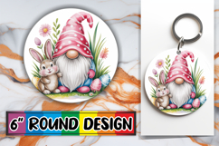Sweet Watercolor Bear Keychain Tumbler Spring Design PNG Product Image 1