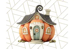 Retro Halloween Clipart Vintage PNG Graphics, 50s Holiday Product Image 5
