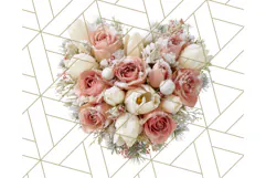 Whimsy Winter Florals Clipart PNG, Christmas Png Clipart Product Image 5