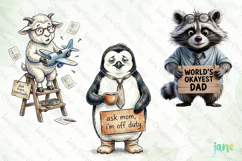 Funny Father's Day Quotes Clipart Product Image 1