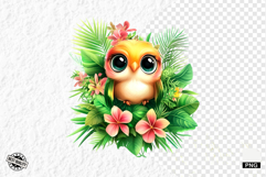Tropical Birds Clipart - Summer Birds PNG Product Image 1