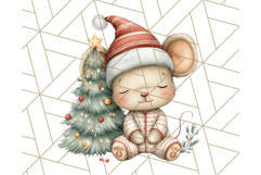Christmas Pets in Pajamas Clipart PNG, Christmas Png Clipart Product Image 5
