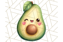 Fruit Doodles Clipart, Cute Cartoon Fruit PNG, Kawaii Food Product Image 5