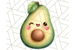 Fruit Doodles Clipart, Cute Cartoon Fruit PNG, Kawaii Food Product Image 5