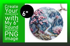 Luminous 3D Summer Round Design Sublimation Product Image 1