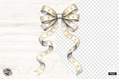Sewing Measuring Tape Bow PNG Product Image 1