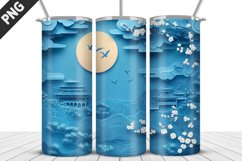 Flowers Tumbler Wrap | Sublimation Design | Tumble PNG Product Image 1
