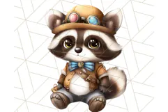 Vintage Steampunk Forest Animal PNG Clipart for Sublimation Product Image 5