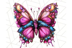 Metallic Butterfly Clipart PNG Clipart, Vibrant Butterfly Product Image 5