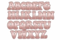 Easter Sublimation Monogram Alphabet Clipart Glitter Effect Product Image 5