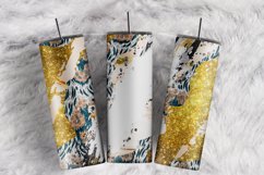 Custom Name Leopard Gold Bleached Spots 20 oz tumbler wrap Product Image 1