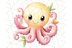Under the Sea Nursery Clipart, Ocean Animals PNG Product Image 5