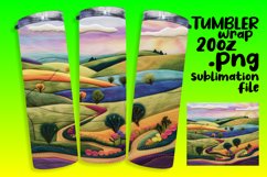 Luminous 3D Summer Tumbler Wrap Sublimation Product Image 1