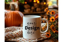 Thanksgiving 11oz white blank Coffee Mug Mockup Product Image 1