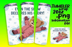 BEAUTIFUL 20oz Sublimation Tumbler Template , Religious Product Image 1