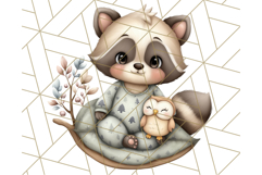 Woodland Nursery Baby Animals Clipart, Cute Animals Png Product Image 5