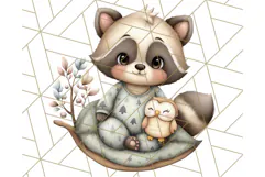 Woodland Nursery Baby Animals Clipart, Cute Animals Png Product Image 5