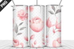 Flowers Tumbler Wrap | Sublimation Design | Tumble PNG Product Image 5