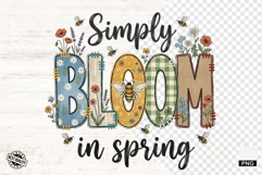 Spring Honey Bees Sublimation PNG Product Image 1