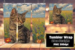 Tumbler with Smiling Cats Product Image 1