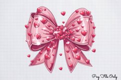 Coquette Valentine Clipart PNG Product Image 1