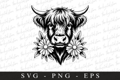 Highland cow SVG | SVG Cut files | Cricut Product Image 1