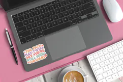 Motivational Quote Sticker SVG | The Path May Twist Product Image 3