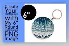 Vibrant Circle PNG for Sublimation , 3D Xmas Product Image 1