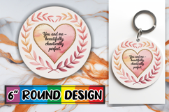 Radiant Sublimation Ornaments PNG, Heart Quote Product Image 1