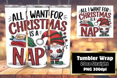 Sublimation Tumbler Template 20oz , Gnomes Product Image 1