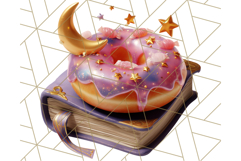 Realistic Halloween Donut Clipart PNG, Spooky Cute Sweets Product Image 5