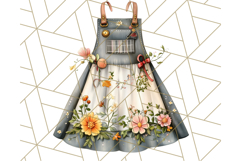 Cottagecore Kitchen Mixer, Apron PNG Clipart, Retro Floral Product Image 5