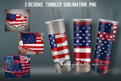 Patrotic 3D Tumbler Wrap | Tumbler Wrap Sublimation Desig Product Image 1