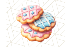 Pastel Sweet Treats Clipart, Ice Cream, Cakes, Donuts Png Product Image 5