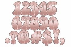 Easter Sublimation Monogram Alphabet Clipart Glitter Effect Product Image 6