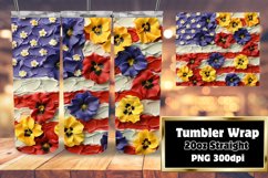 United Spirit 3D Flag Tumbler Wrap Product Image 1