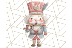 Nutcracker Clipart, Festive Holiday Toy Soldier PNG Art Product Image 5